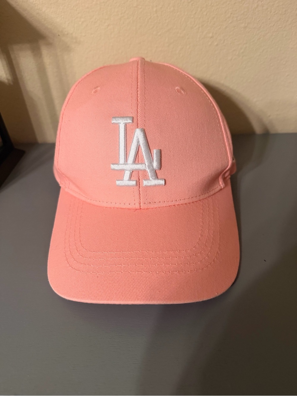 Light Pink LA Dodgers Embroidered Logo Baseball Cap Adjustable Dad Hat NWOT